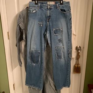 Levi’s 515 patched jeans
